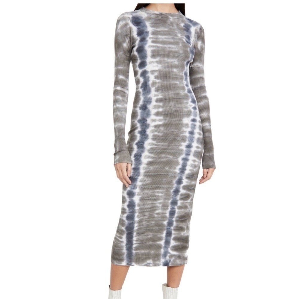 Young Fabulous & Broke Dax Tie Dye Maxi Bodycon Dress Size Medium - Picture 2 of 8